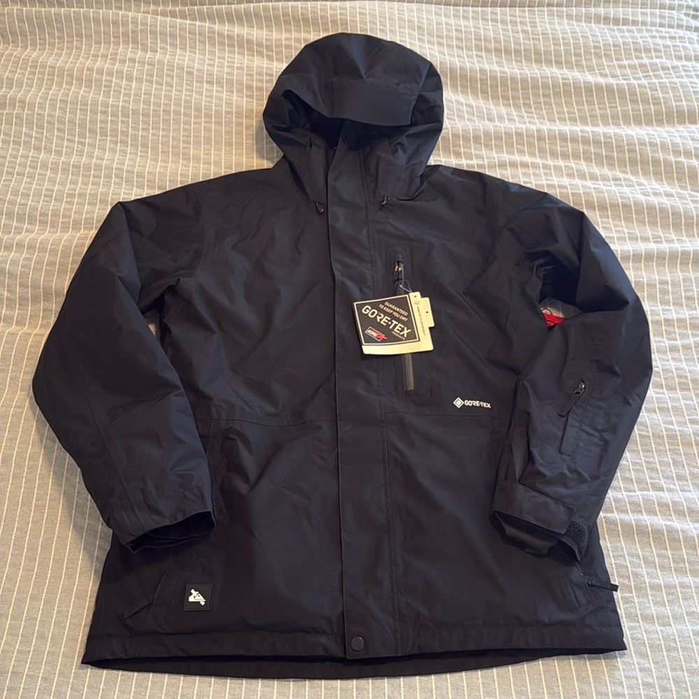 Men's Black Quicksilver/SNYC GORE-TEX Ski Snowboard Jacket NWT